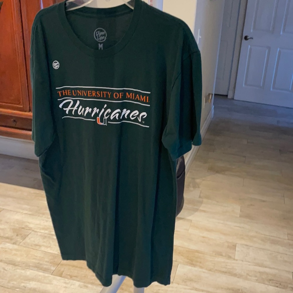 Dyme Lyfe Miami Hurricanes Green Men’s Medium Tee